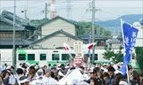 日永追分鳥居  お木曳き準備の様子 2016/10/23  日永小学校にて撮影