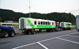 東名阪自動車道のＳＡで遭遇。高速を走るあすなろう鉄道も観たかったけれど。。休憩中でした