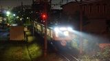 夜間ですが日永駅近くの歩道橋上から撮影しました